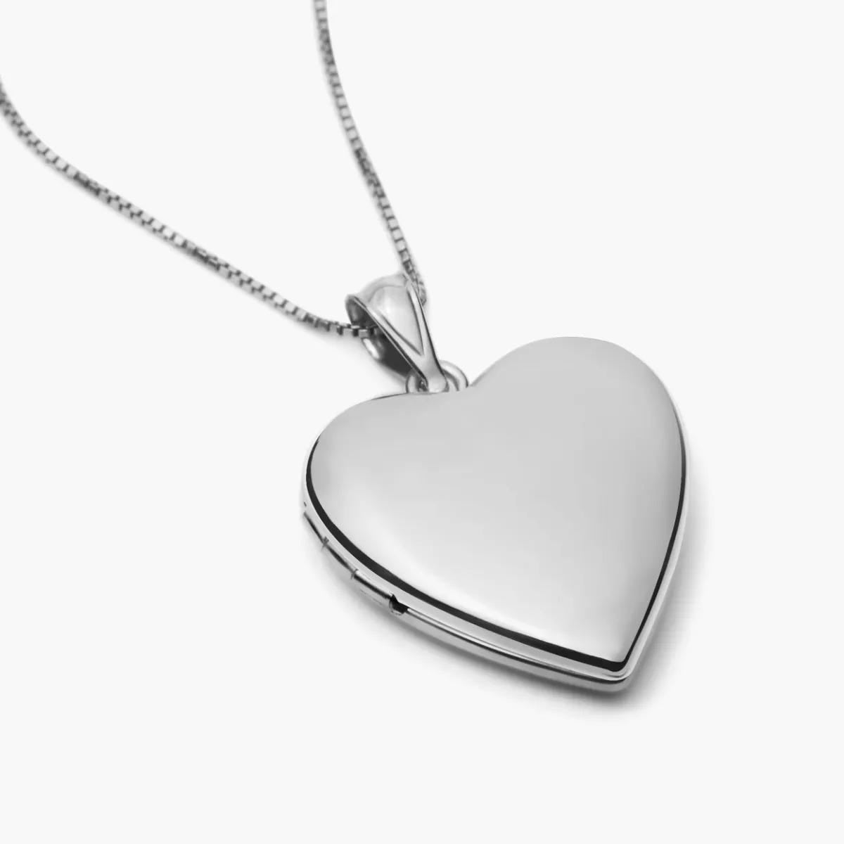 Build Your Own Sterling Silver 2-Picture Heart Locket