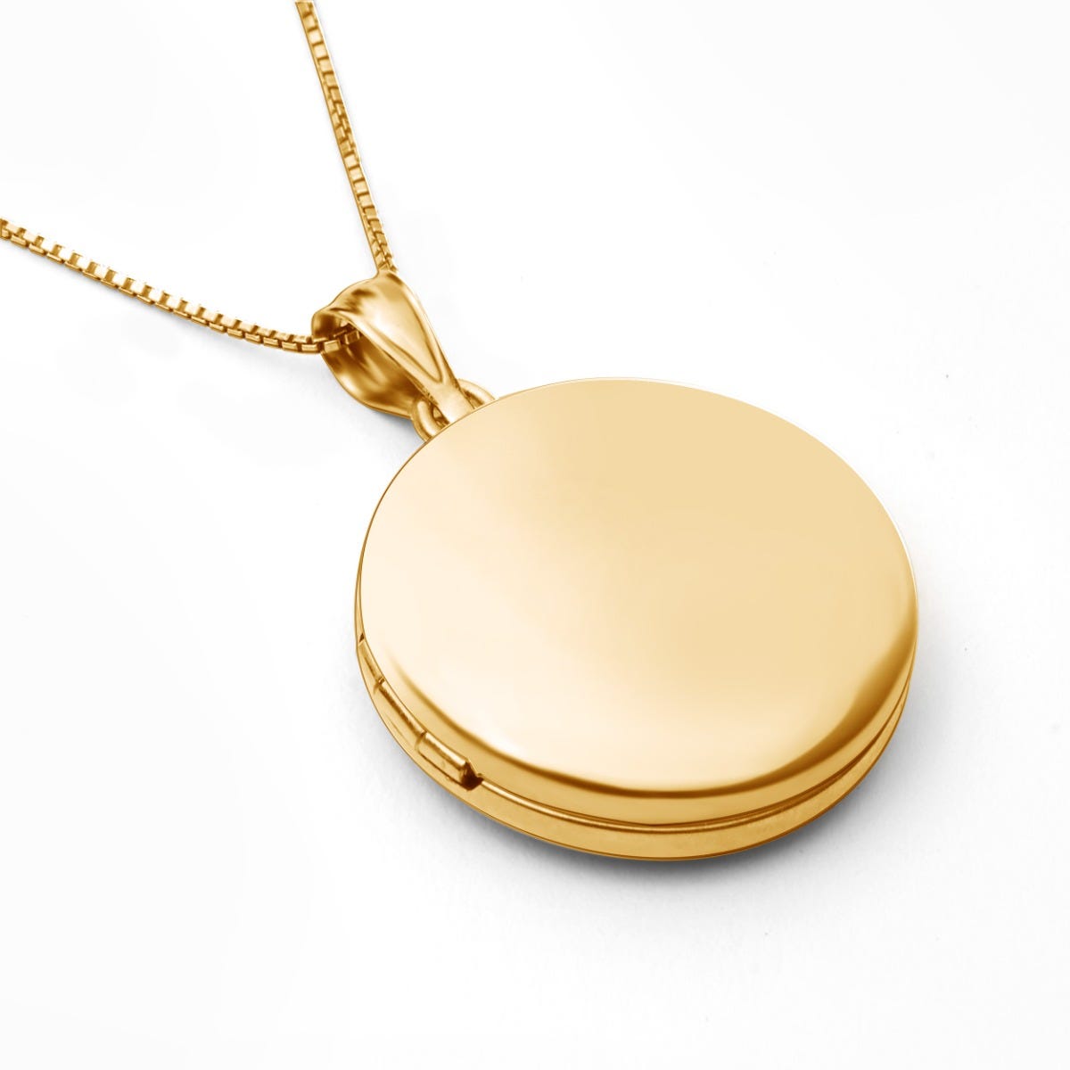 14K Gold Filled Round Photo Locket