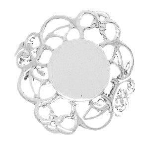 14K Gold Women's Oval Signet Ring with Filigree Design