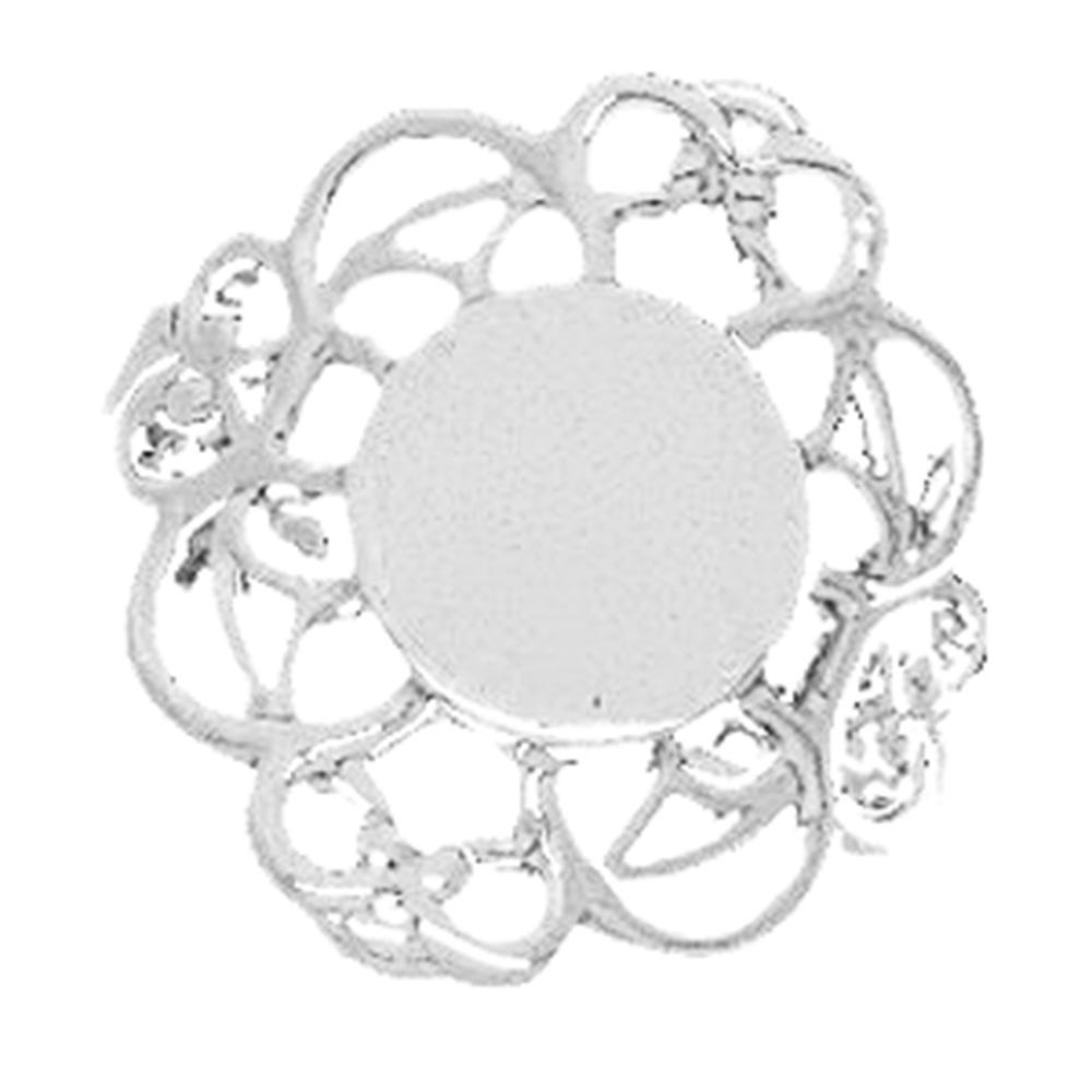 14K Gold Women's Oval Signet Ring with Filigree Design