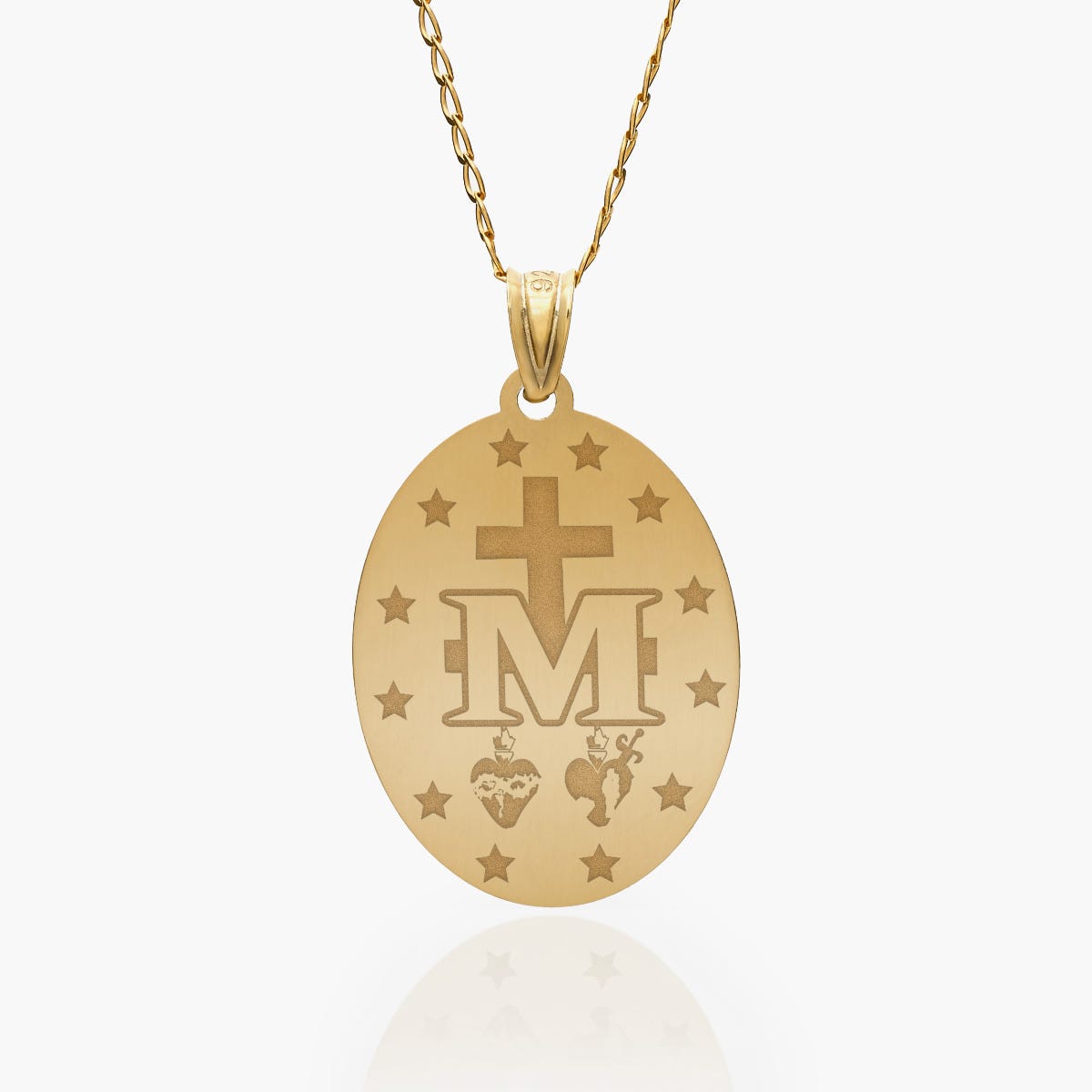 Miraculous Medal Exclusive Color Oval Pendant
