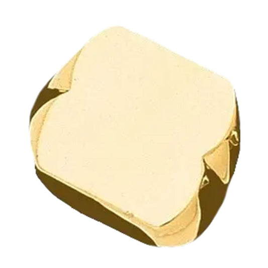 14K Gold Men's Square Signet Ring