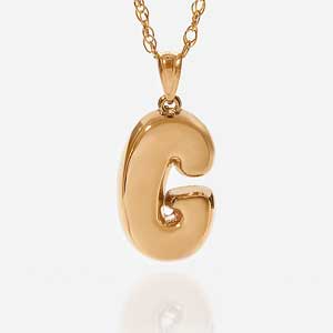 Bubble Initial Pendant