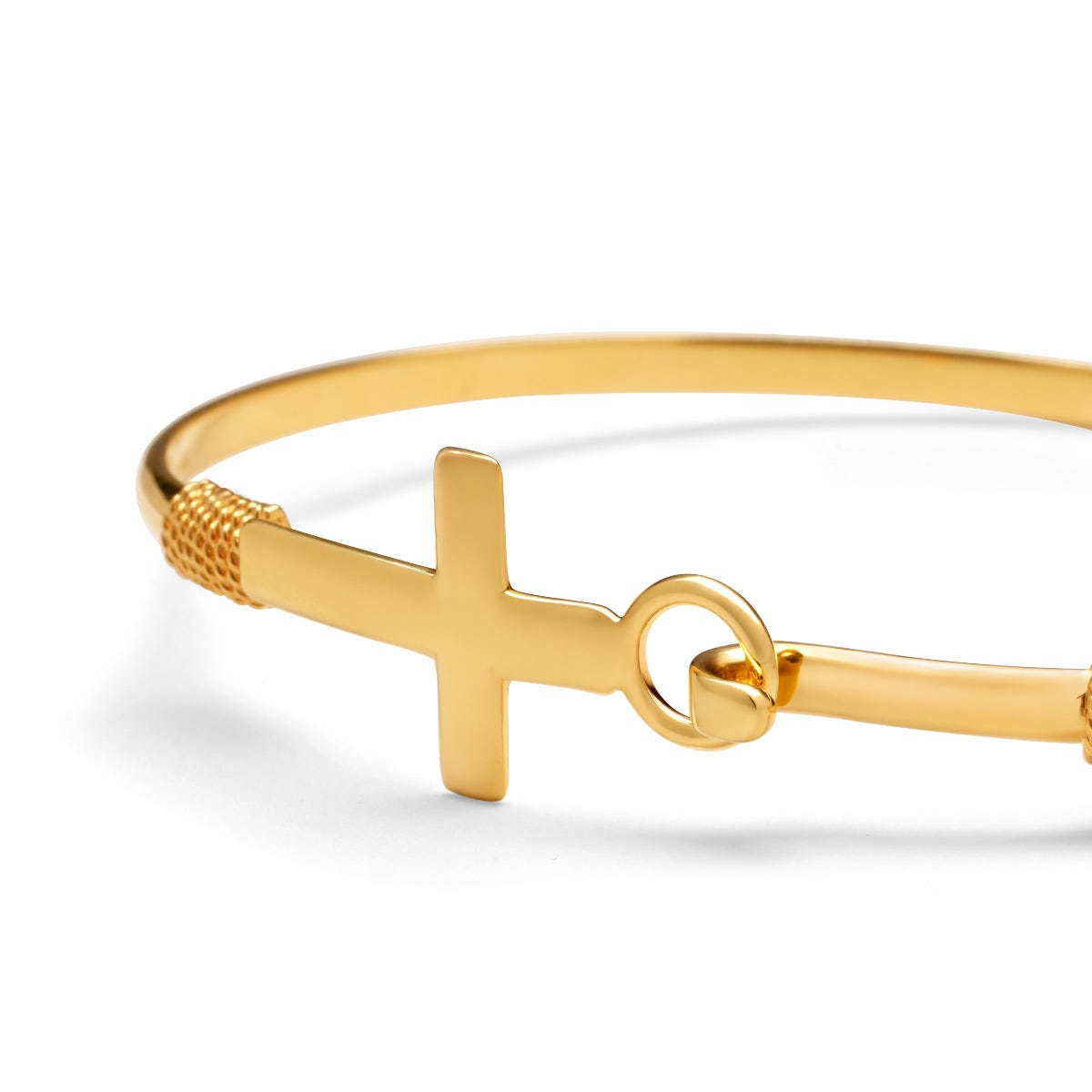 Cross Bangle Bracelet