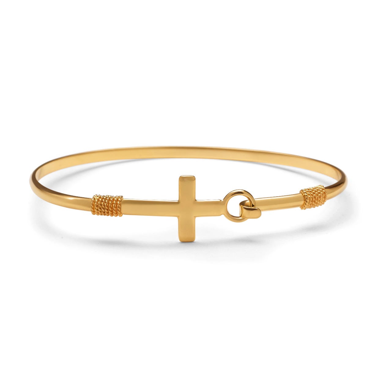 Cross Bangle Bracelet
