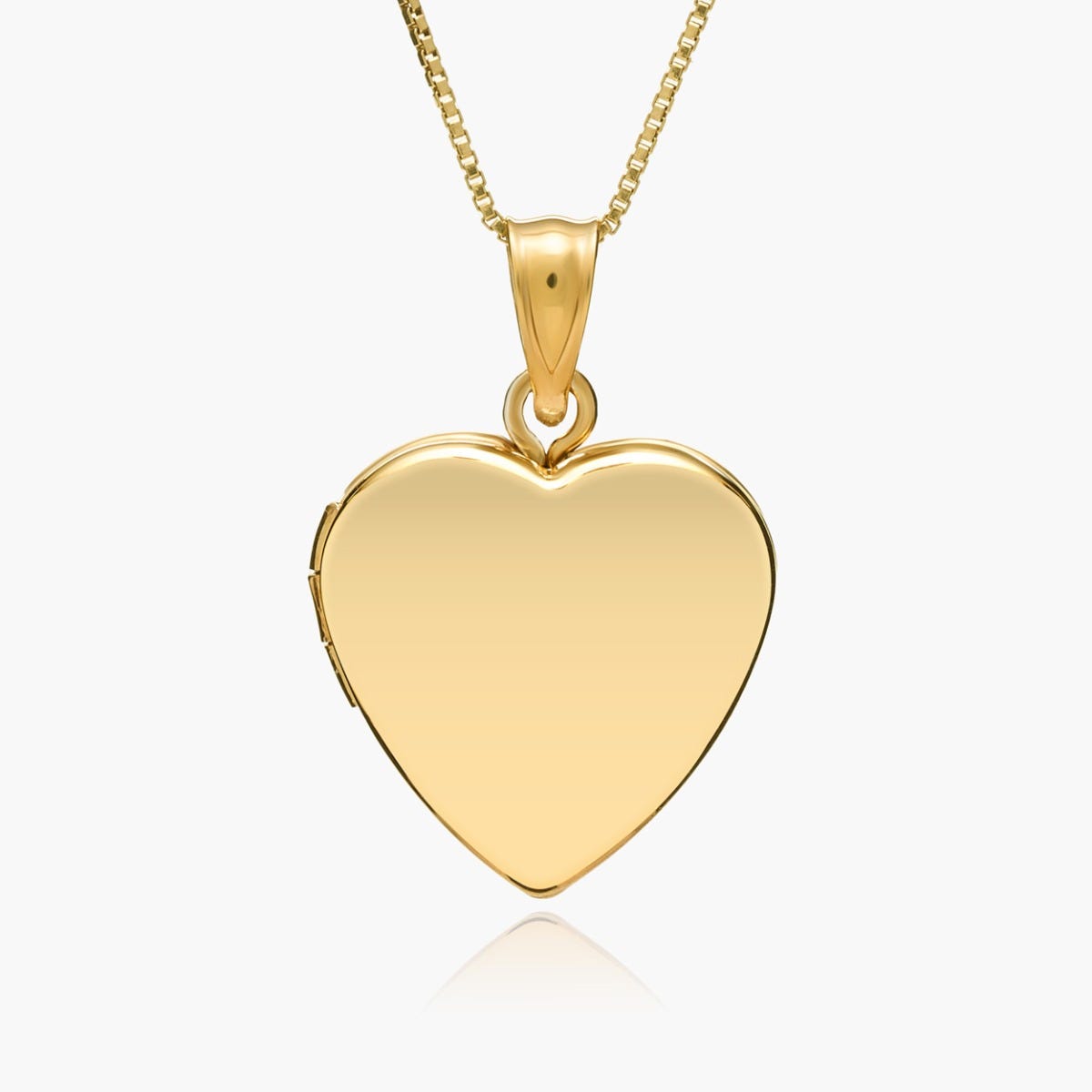 14k Gold Filled Small Heart Photo Locket - 2/3 inch x 2/3 inch
