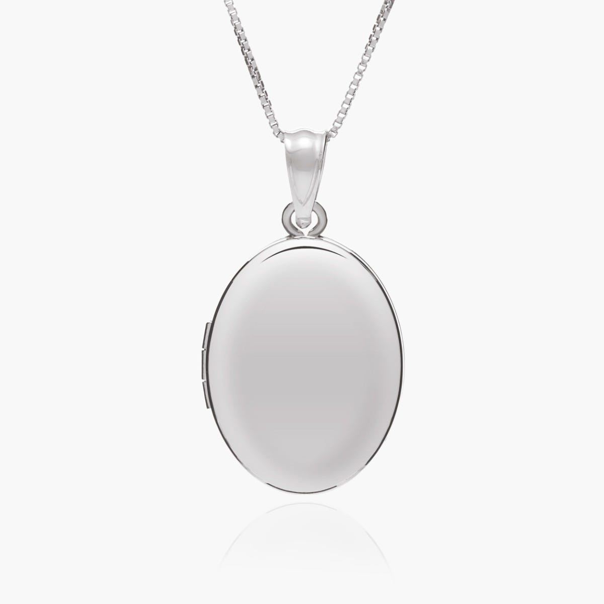 Build Your Own Sterling Silver 2-Picture Oval Locket