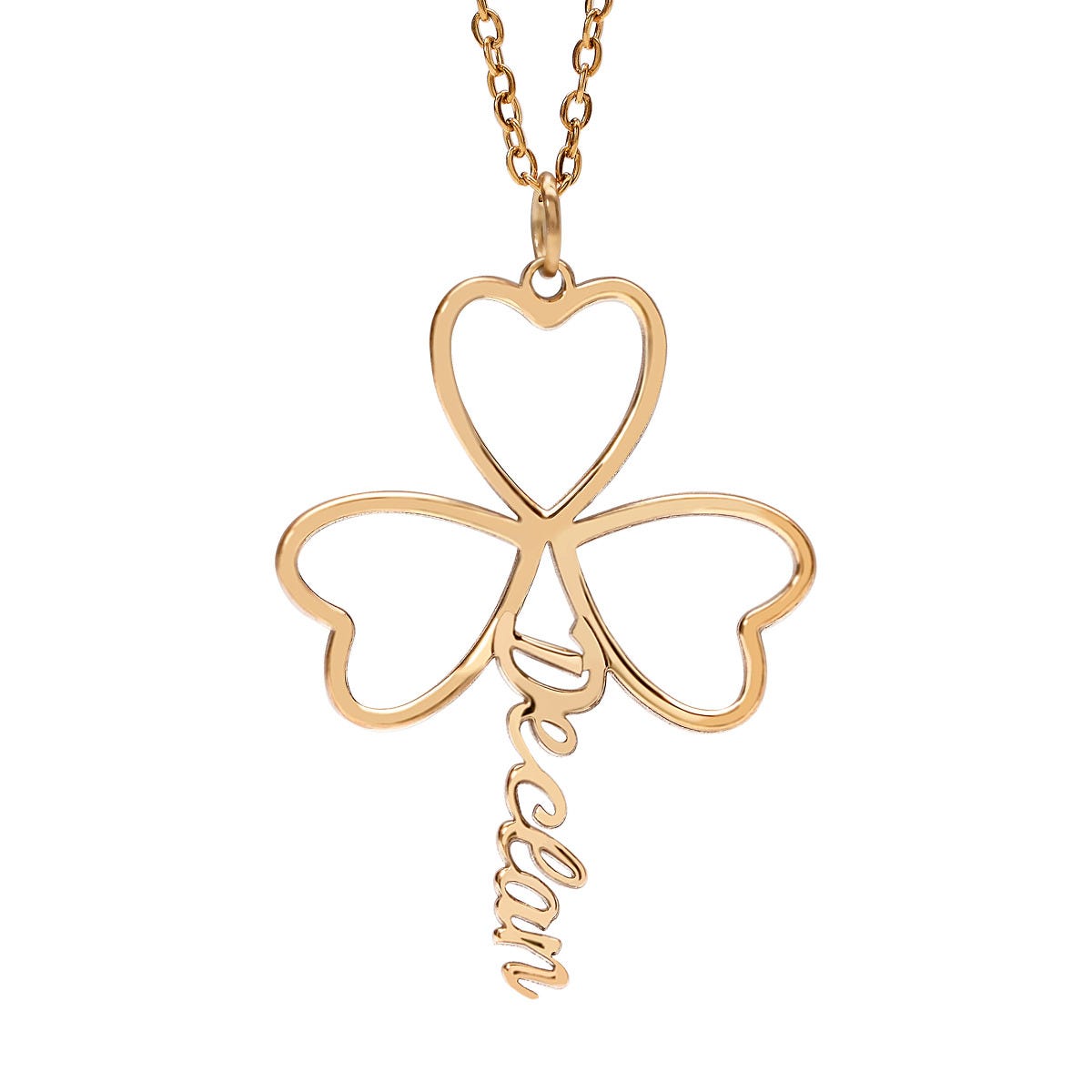 Cutout Shamrock With Name
