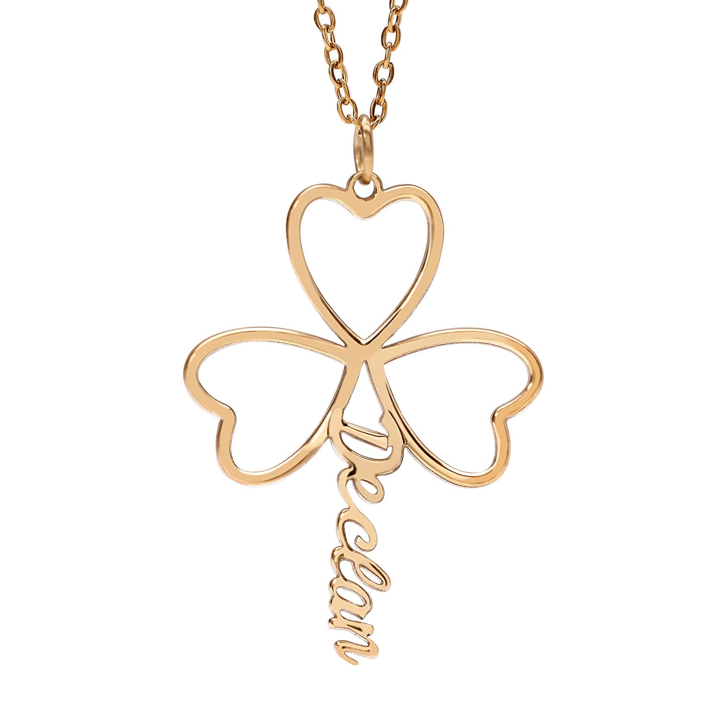 Cutout Shamrock With Name