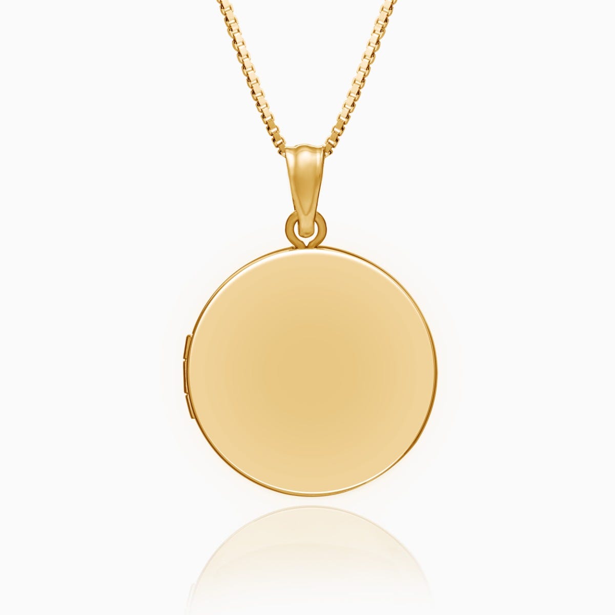 14K Gold Filled Round Photo Locket