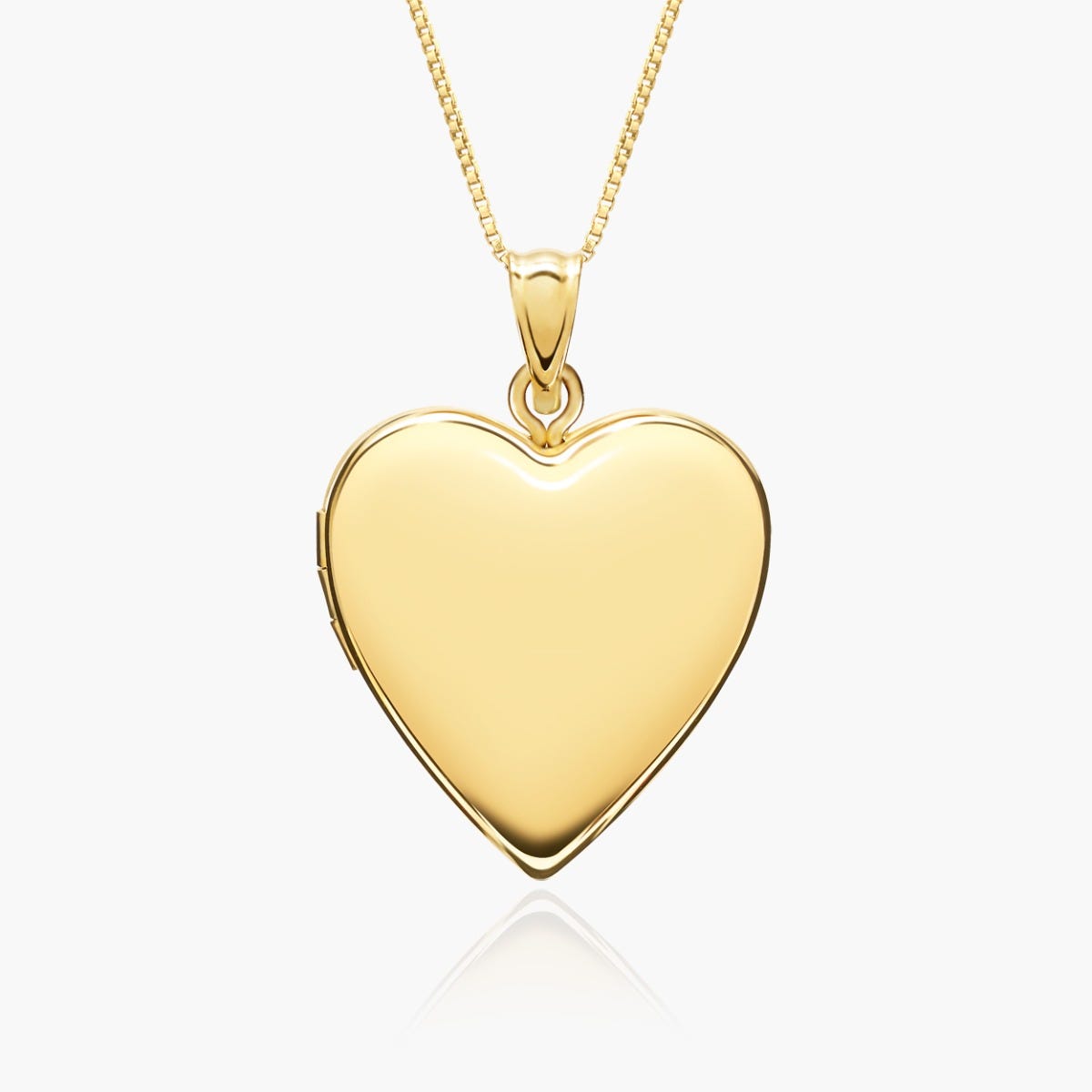 14k Gold Filled Heart Photo Locket - 3/4 inch x 3/4 inch - Gold Filled