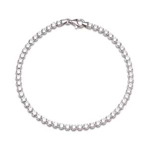 Shimmering CZ Tennis Bracelet