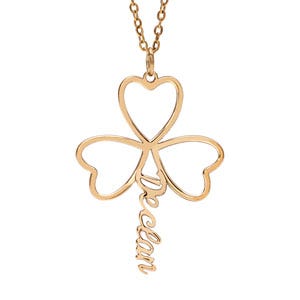 Cutout Shamrock With Name