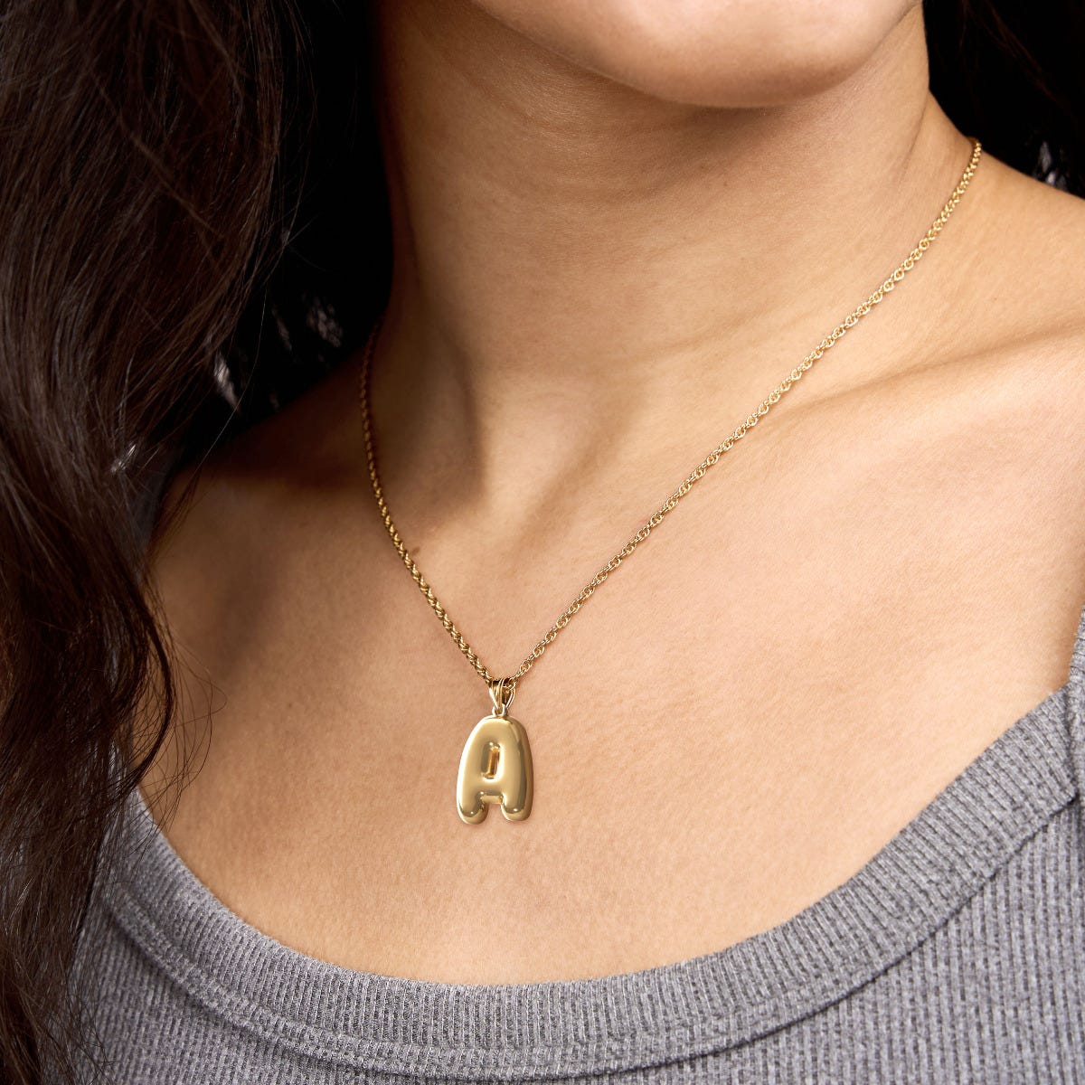 Bubble Initial Pendant