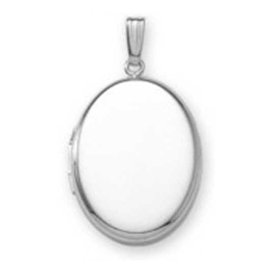 Build Your Own Sterling Silver 2-Picture Oval Locket