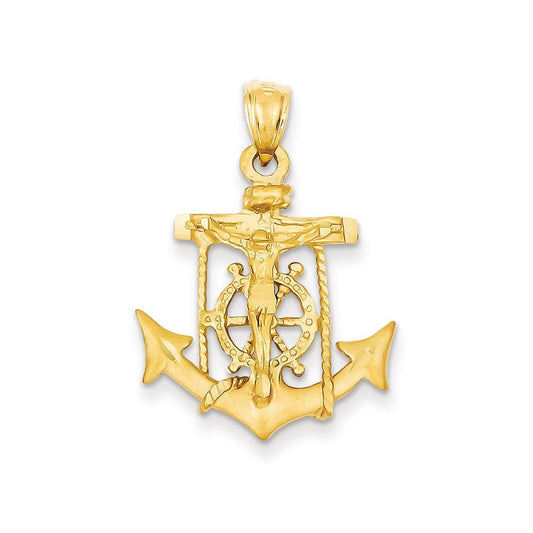 14k Mariners Cross Pendant