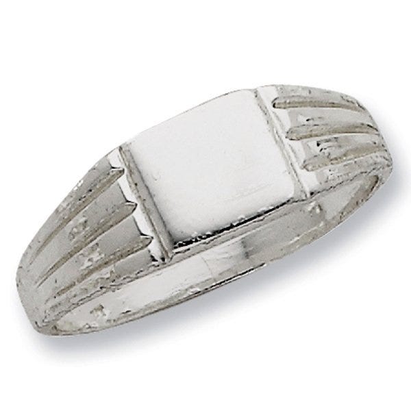 Sterling Silver Women's Square Signet Ring