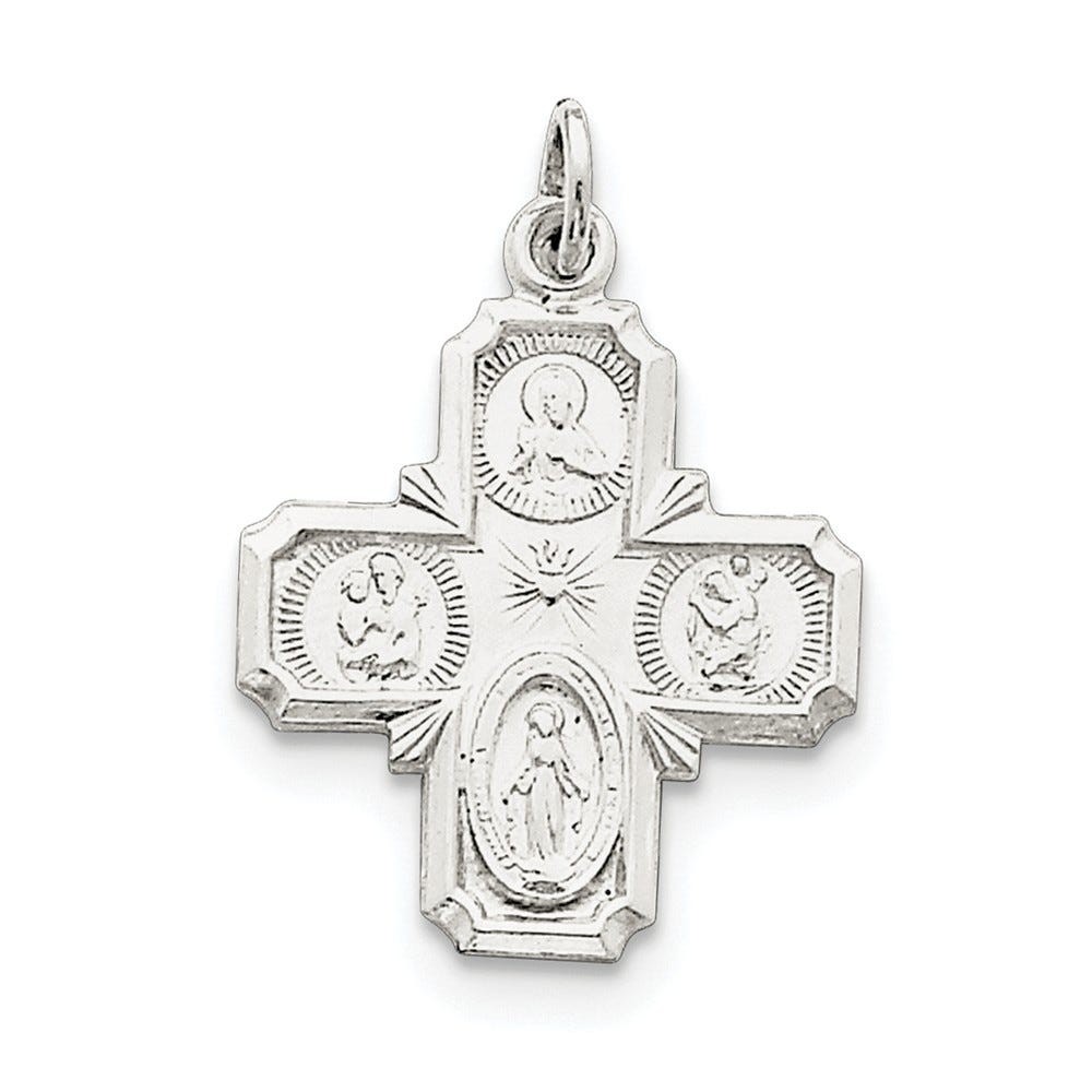 Sterling Silver 4-way Medal