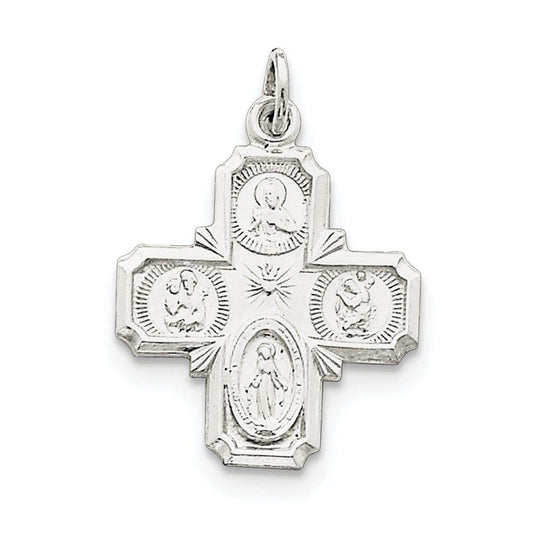 Sterling Silver 4-way Medal