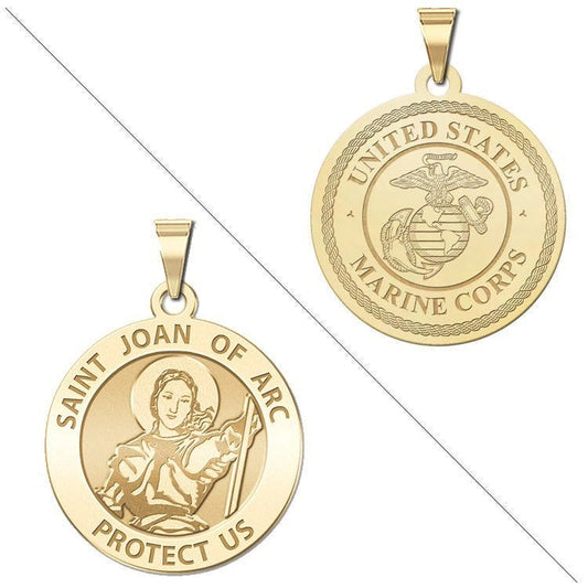 Saint Joan of Arc Doubledside MARINES Religious Medal "EXCLUSIVE"