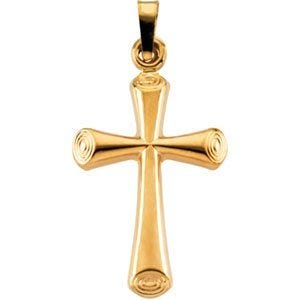 14K Yellow Gold CROSS PENDANT
