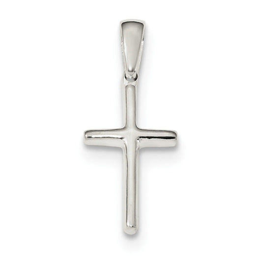 Sterling Silver Polished Cross Pendant