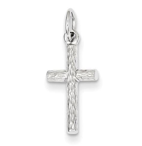 Sterling Silver Rhodium Plated Cross Pendant