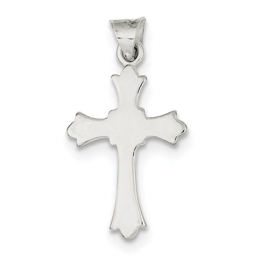 Sterling Silver Fleur De Lis Cross Pendant