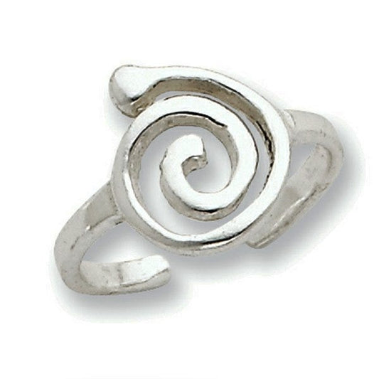 Sterling Silver Swirl Toe Ring
