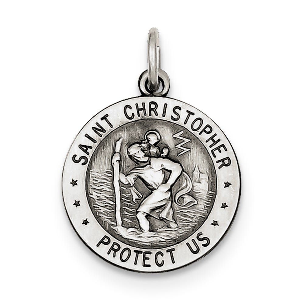 Sterling Silver St.Christopher US Army Medal