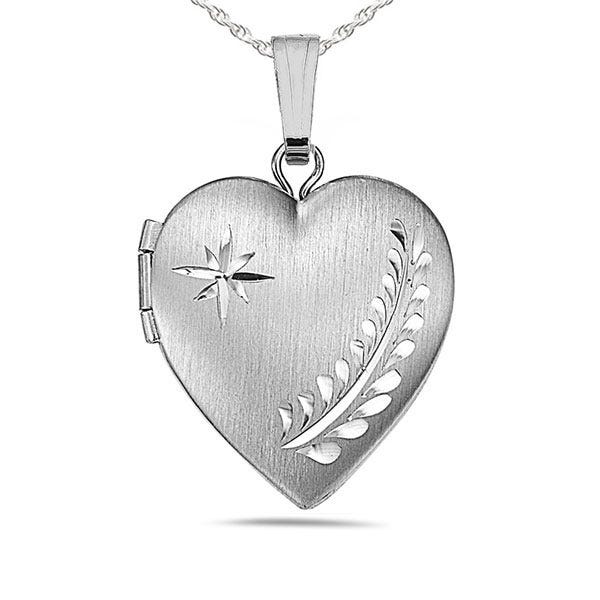 Sterling Silver Small Heart Photo Locket