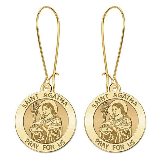 Saint Agatha Earrings "EXCLUSIVE"