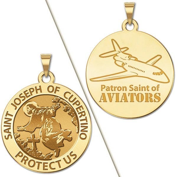 Saint Joseph of Cupertino Aviator  Religious Medal "EXCLUSIVE"