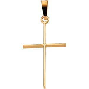 14K Yellow Gold CROSS PENDANT