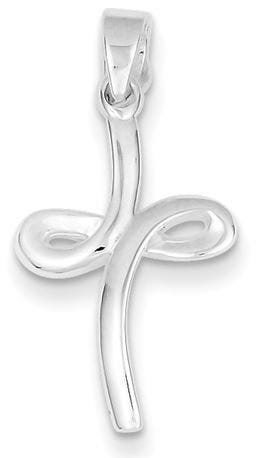 Sterling Silver Polished Cross Pendant