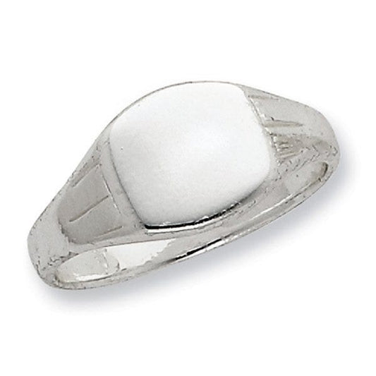 Sterling Silver Women's Square Signet Ring
