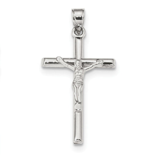 10k White Gold Crucifix Pendant
