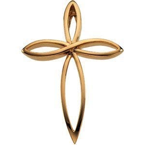 14K Yellow Gold CROSS PENDANT