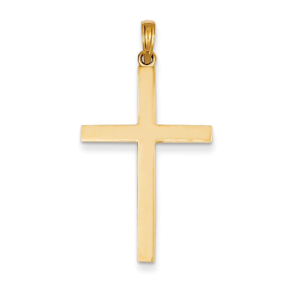 14K Stick Cross Pendant