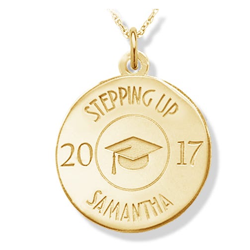 Personalized ' Stepping Up ' Class of 2017 Pendant or Charm