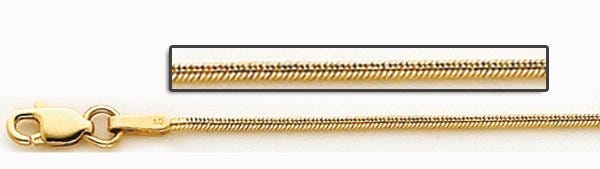 14K Yellow Gold 1.0mm Snake Chain