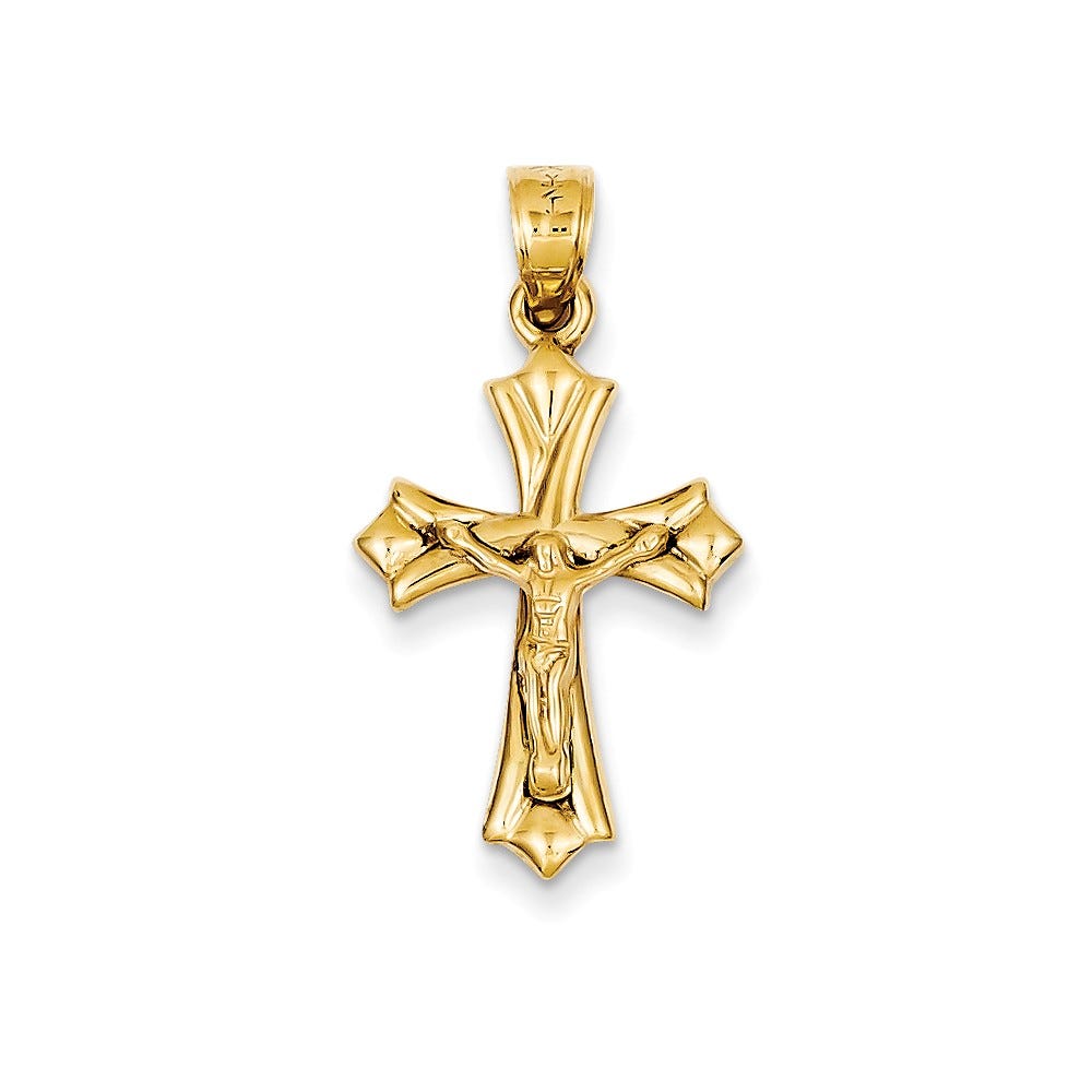 14k Reversible Crucifix /Cross Pendant