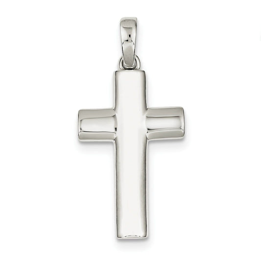 Sterling Silver Polished Cross Pendant