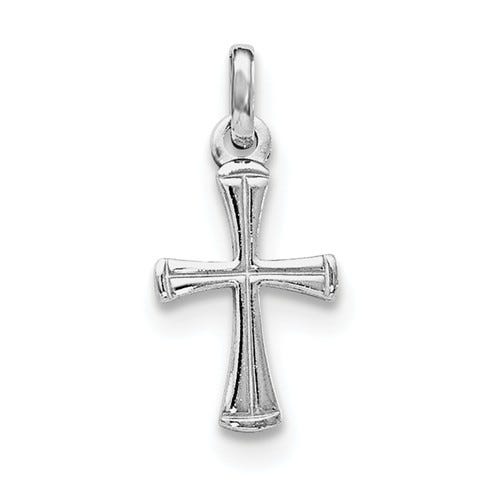 Sterling Silver Polished Children's Cross Pendant