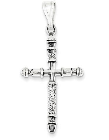 Sterling Silver Antiqued Cross Pendant