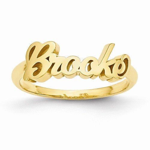Woman's Italic Name Ring