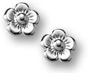 Sterling Silver Children's "Flower" Post Earrings