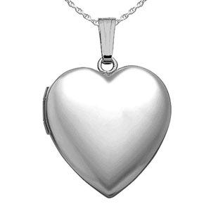 Sterling Silver "Sweetheart" Heart Photo Locket