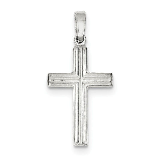 Sterling Silver Polished Cross Pendant