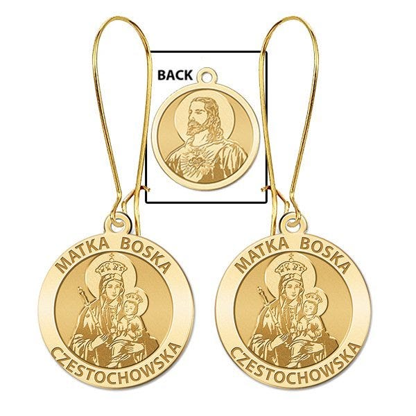 Matka Boska Double-Sided Earrings "EXCLUSIVE"